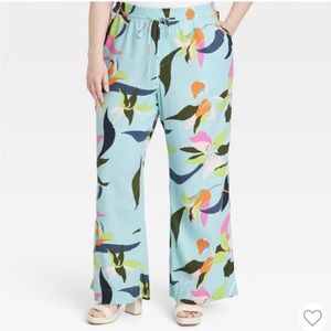 Floral Linen Pants